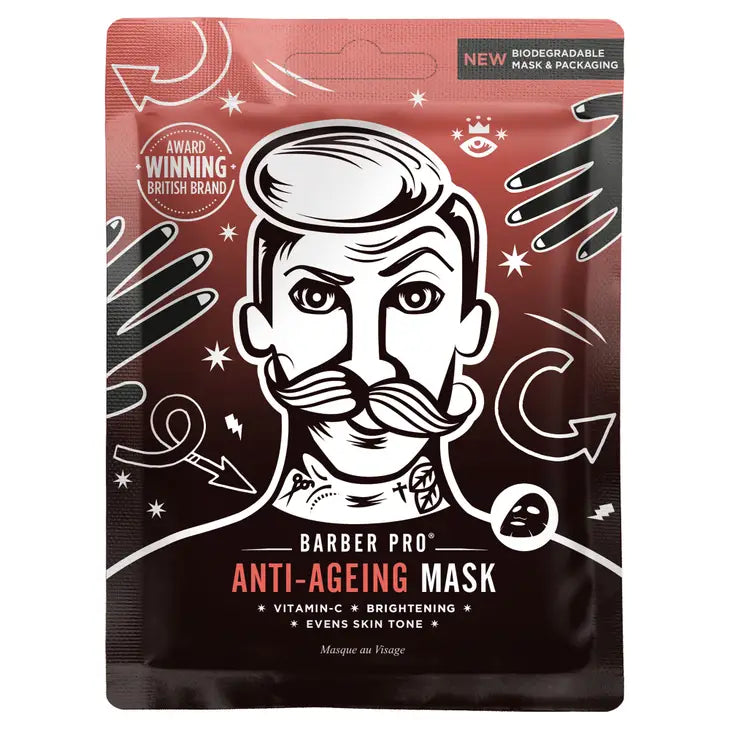 Barber Pro Men's Vegan Friendly Anti Aging Facial Mask