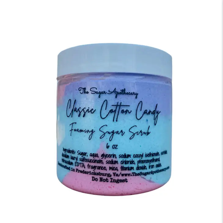 The Sugar Apothecary Classic Cotton Candy  Foaming Sugar Scrub