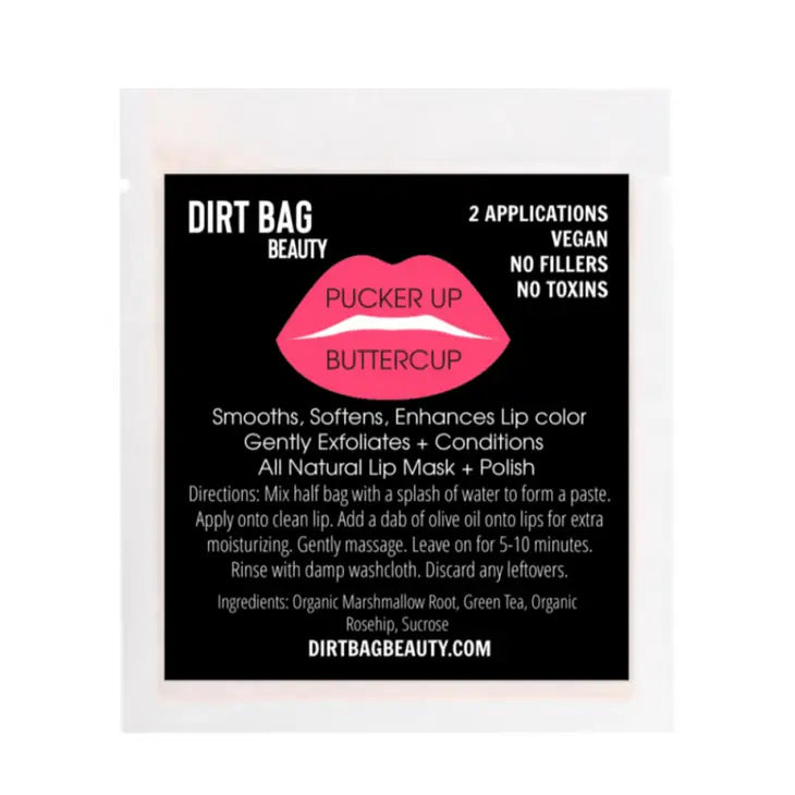 Dirt Bag Pucker Up Buttercup Lip Mask + Polish