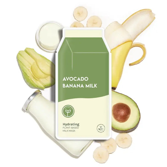 ESW Beauty Avocado Banana Milk Hydrating Plant-Based Milk Sheet Mask