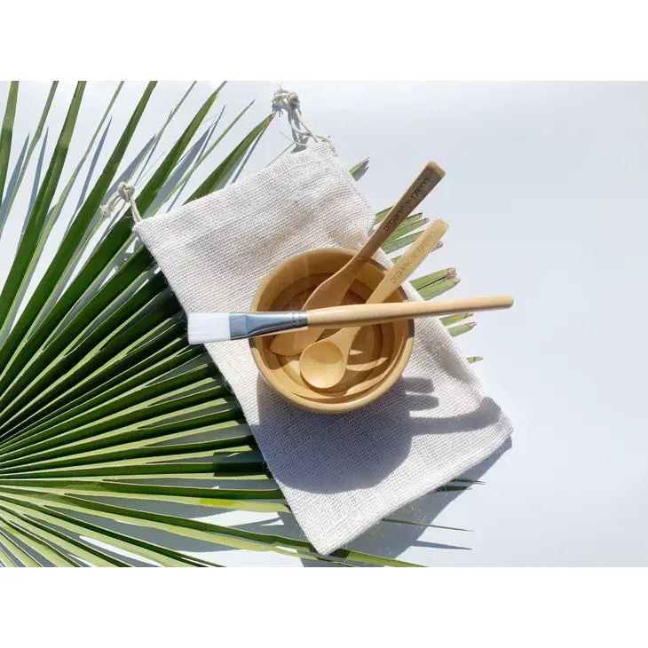 Organic To Green DIY Mask Kit - Bamboo Bowl, Spoon & Spatula