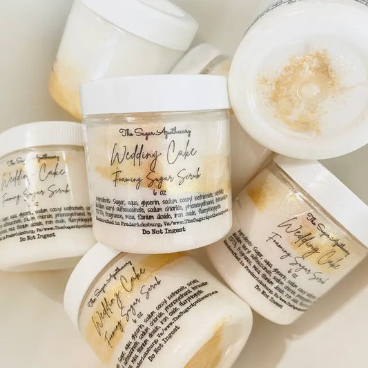 The Sugar Apothecary Wedding Cake Foaming Sugar Scrub