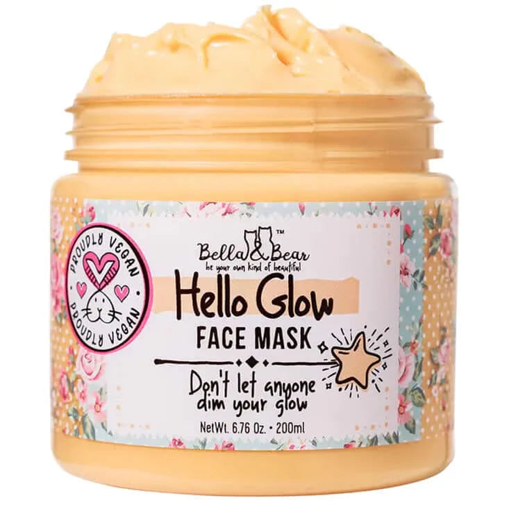 Bella & Bear Hello Glow Face Mask for Brightening & Smoothing