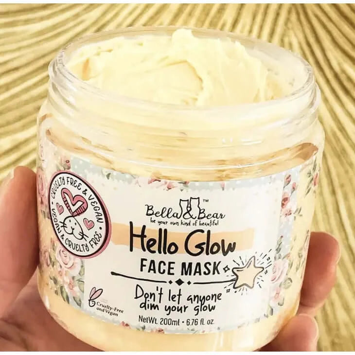 Bella & Bear Hello Glow Face Mask for Brightening & Smoothing