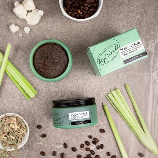 UpCircle Lemongrass Body Scrub with Coffee + Shea Butter