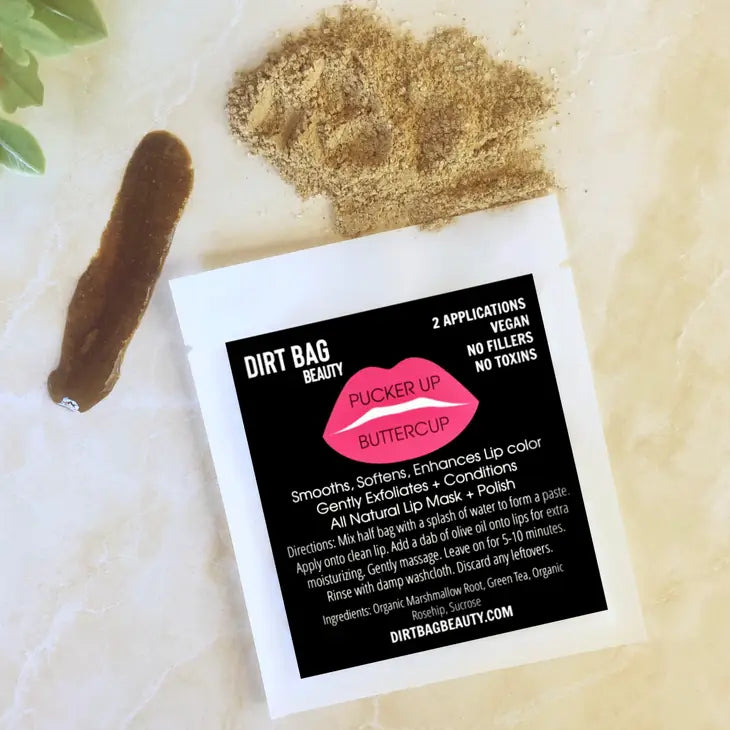 Dirt Bag Pucker Up Buttercup Lip Mask + Polish