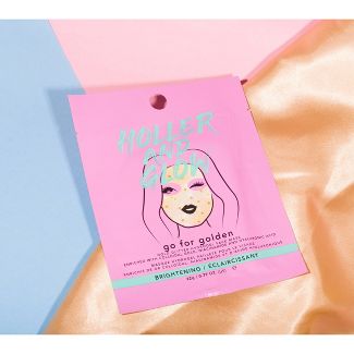 Holler And Glow Go For Golden Gold Glitter Hydrogel Face Mask