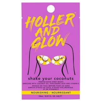 Holler And Glow Shake Your Coconuts Printed Boob Sheet Masks