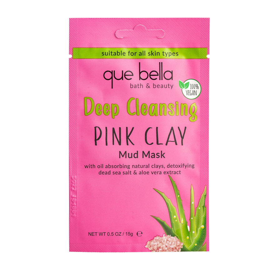 Que Bella Deep Cleansing  Pink Clay Mud Mask