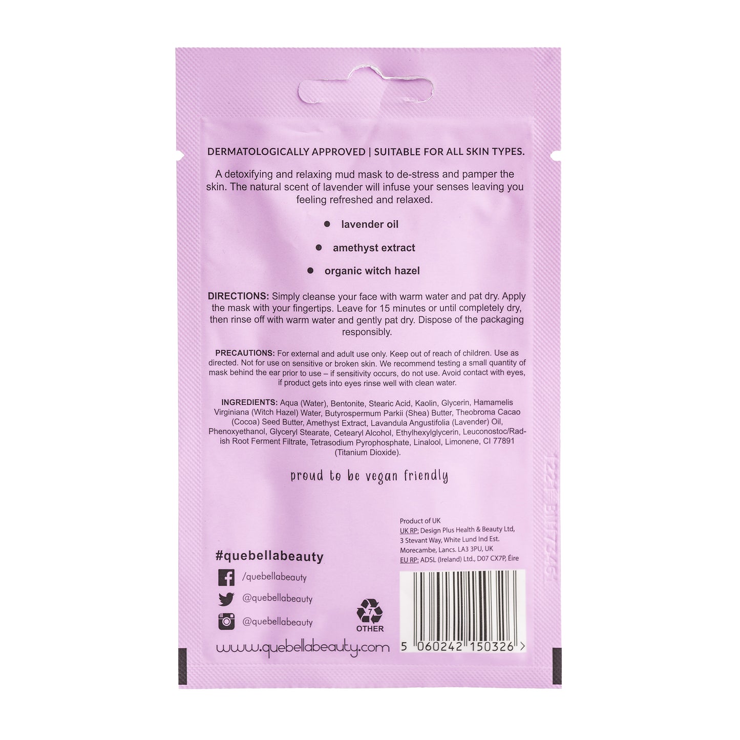 Que Bella Relaxing Lavender Mud Mask