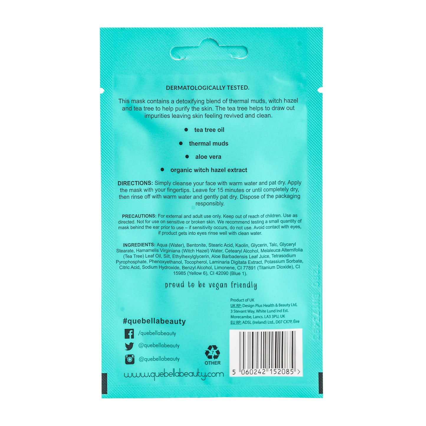 Que Bella Purifying Tea Tree & Witch Hazel Mud Mask