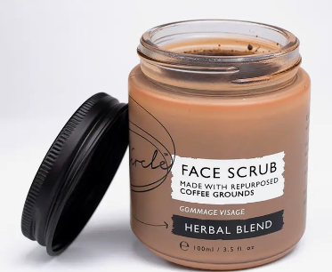 UpCircle Face Scrub with Coffee + Rosehip Oil - Herbal Blend