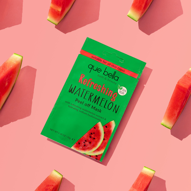 Que Bella Refreshing Watermelon Peel Off Masks