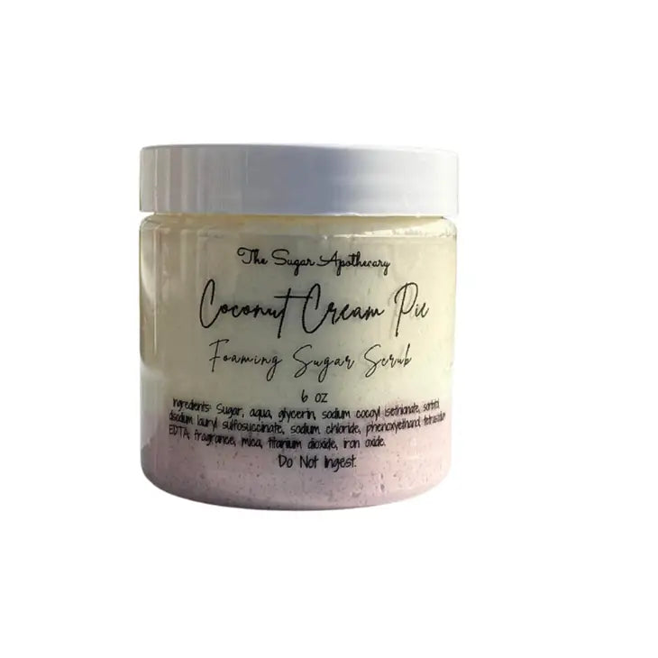 The Sugar Apothecary Coconut Cream Pie Foaming Sugar Scrub