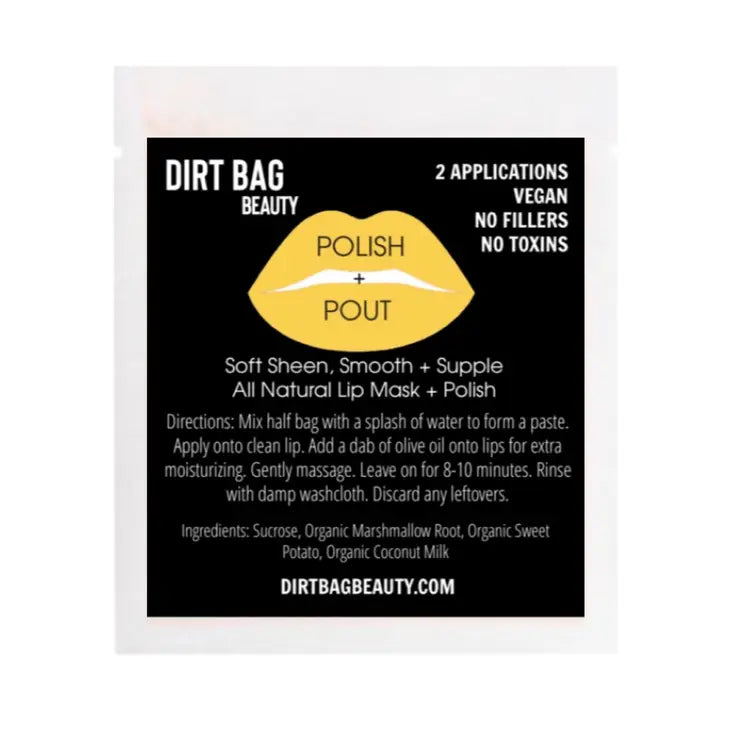 Dirt Bag Polish + Pout Lip Mask + Polish