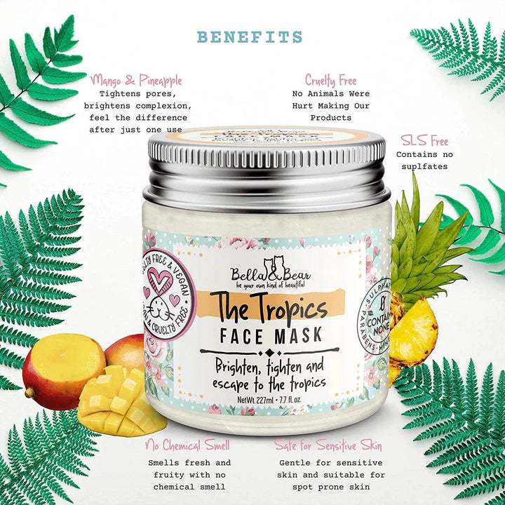 Bella & Bear Tropics Face Mask